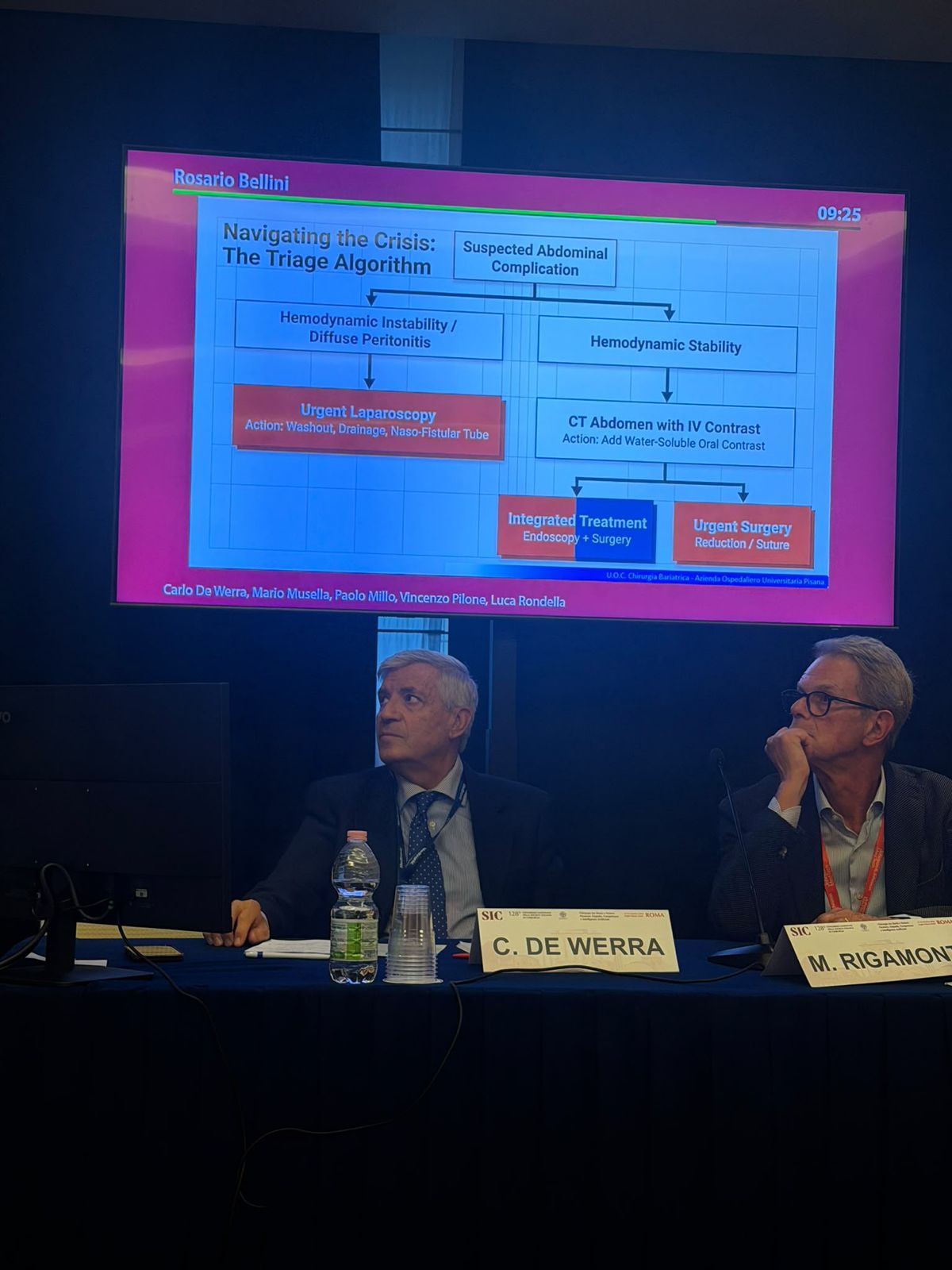 Momento della sessione SIPAD al Congresso SIC
